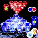 Six Senses Media The Dark Beer Pong Set,Beer Pong