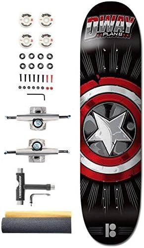 Plan B Danny Way Pro Captain x Bullet Custom Complete Skateboard - 8.25"