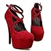 buytra Sexy Fashion Womens Platform Pumps Strappy Buckle Stiletto High Heels Shoes