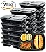 Green vege Bento Meal Prep Containers 20 Pack for Food Storage 3 Compartment with Lids-Reusable,Stackable,Microwave,Dishwasher and Freezer Safe,20 Sporks