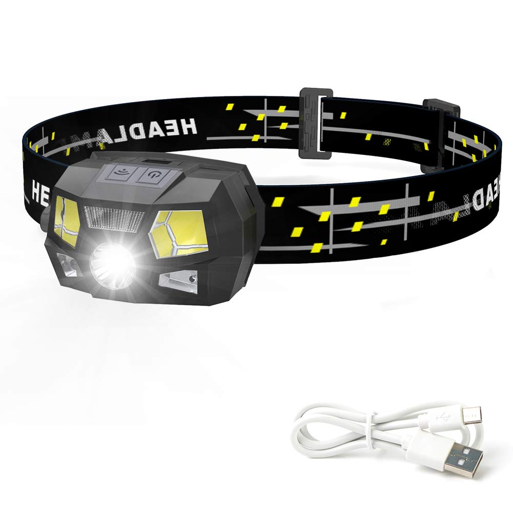 Buy Head Torch, USB Rechargeable Head Torches [Kids Adults] Super
