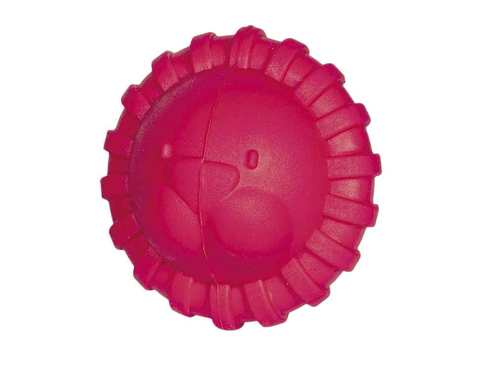 Nobby Lion Solid Rubber Ball 7.5 cm Red Dogs Toys
