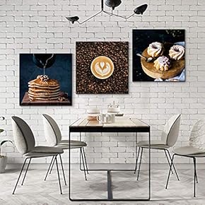 3 Panel Delicious Food Pictures Home Wall for...