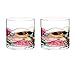Antoni Barcelona Whiskey Bourbon Crystal Glasses 12Oz SET 2 Sagrada Hand Painted Mouth Blown Cocktail Bar Gifts Women Men Dad