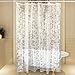 Carttiya Clear Shower Curtain Liner, EVA Bath Curtain Mildew Resistant Anti-Bacterial Clear - Non Toxic, Eco-Friendly, No Chemical Odor, 72 x 72 Mosaic