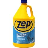 ZEP INC Carpet Shampoo, clear, 128 fl oz (Pack of 1) | Concentrated low-foam formula, Makes up to 25 gallons, For carpets and area rugs