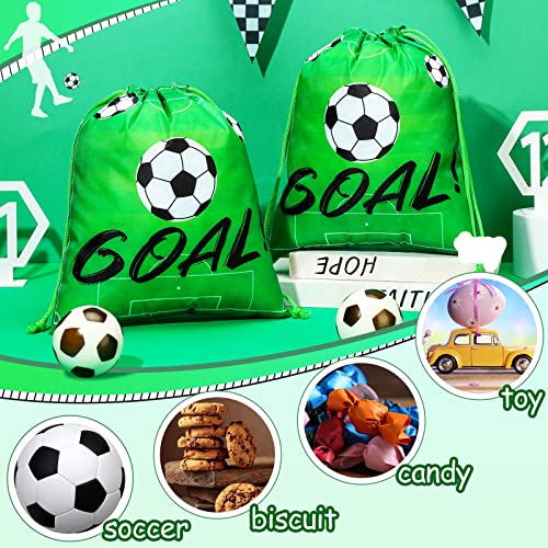 Soccer Drawstring Bag Kids Soccer Party Favor Backpack Bags Sports