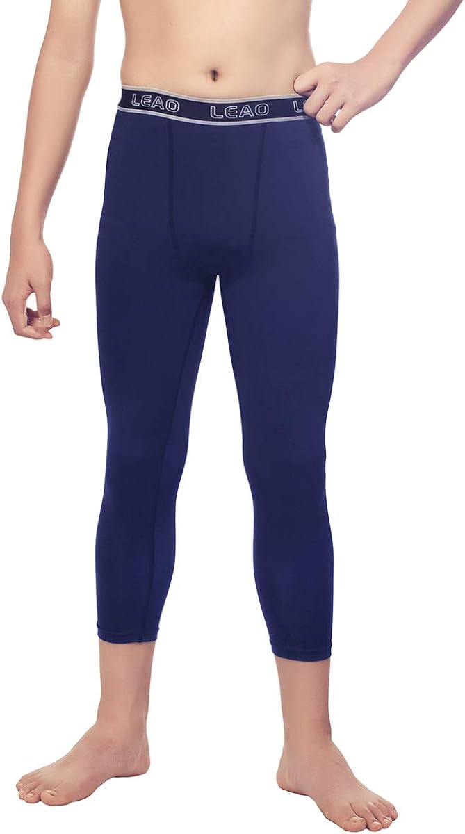 boys blue compression pants