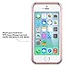 iPhone SE Cases, iPhone 5S Case, iPhone 5 Case, BENTOBEN Slim Fit Dual Layer Hard PC Soft TPU Hybrid Shock-Absorption and Anti-Scratch Cover for Apple iPhone 5 5S SE, Rose Gold