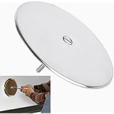 7" Decorative Cleanout Access Covers Plate, Flat Design Cover and Seals CO2530-SS7 For Back Deck Drains and Plug Hole with La