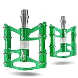 RockBros Advanved 4 Bearings Mountain Bike Pedals Platform Bicycle Flat Alloy Pedals 9/16