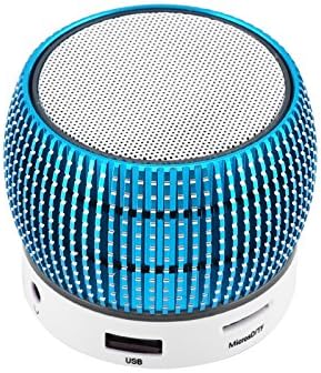 TopePop Portable Mini Bluetooth Speaker Build in Microphone Handsfree Call Music Player for Android Samsung Galaxy Note 5 4 3 S7 S6 Edge Nexus 6 5 iPads Tablets PC Blue