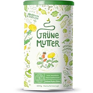 Grüne Mutter – Smoothie Pulver – Das Original Superfood Elixier u.a. mit Weizengras, Brennnessel, Mariendistel…