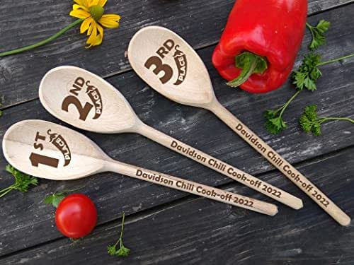 Amazon.com: Chili Cook Off Award 3 Spoons Set Chili Awards Cook-Off