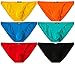 JINSHI Men's Sexy Soft Microfiber Bamboo Fiber Bikinis Briefs 6-Pack XXXL