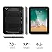 Spigen Tough Armor TECH with Custom-Fit Tempered Glass Designed for iPad 9.7 Case iPad 5th/6th Generation Case (2017/2018) - Black