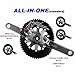 DOVAL MGLR ALL-IN-ONE chainring set BCD130 (13.5%,16%) Black&Red