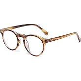 JOVAKIT Round Blue Light Glasses for Women Men Fashion Retro 90s Small Frame Computer Eyeglasses Anti Eyestrain
