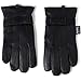 Alpine Swiss Mens Gloves Dressy Genuine Leather Warm Thermal Lined Wrist Strap BLK M