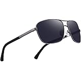 OLIEYE Men Classic Rectangle Sunglasses HD Polarized Sun glasses For Driving TR90 Legs UV400
