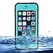 iPhone 5c Case Cover Waterproof Dirtproof Snowproof Shockproof Skin Phone Shell with Rugged Protection (Black / Blue)