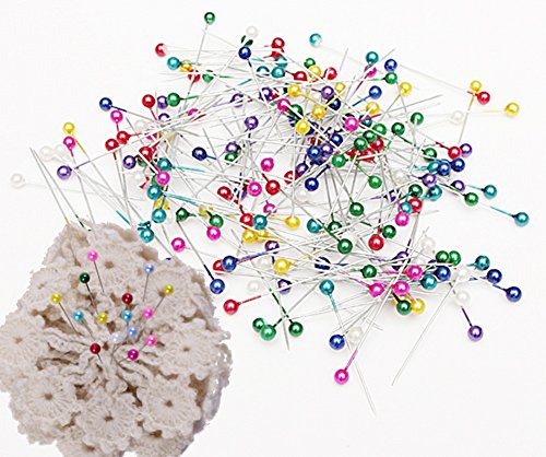 image for Sewing Pins VAPKER 36 mm 1000 Pcs Pearlized Head Quilting Pins Floral 