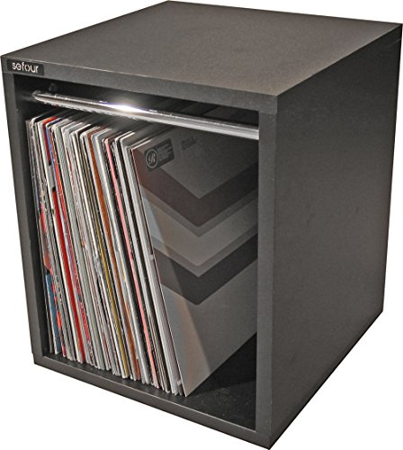 Sefour Vinyl Record Carry Box Black