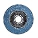 KSEIBI 686040A Zirconia Corundum 4 1/2 Inch Flap Disc Sanding Grinding Wheel (Grit #120, 10Pack)