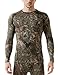 TSLA Men's UPF 50+ Compression Shirts, Cool Dry Long Sleeve Athletic Tops, Sports Baselayer Workout Shirt, Zero Camo Green, Medium