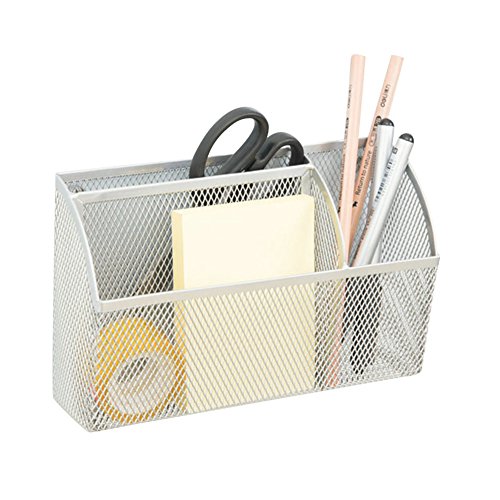 Lzttyee 3Grid Metal Mesh Organizer Storage Basket for
