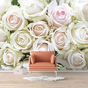 Wall Mural Elegant Rose Flower Floral Photo Removable Self-Adhesive Large Wallpaper - 66x96 inches