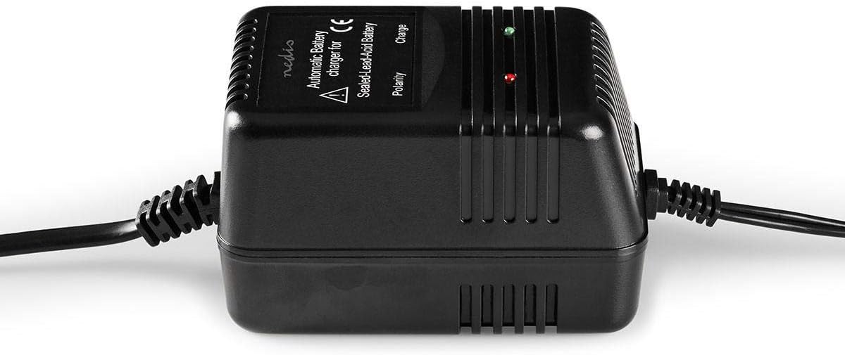 Nedis Lead-Acid Battery Charger, Charges 2.3V/6.9V/13.8V DC Sealed Batteries between 2.2-10Ah Automatically. With Overcharge - Image 3
