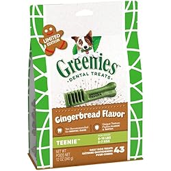 Greenies Gingerbread Teenie Dental Flavor Dog