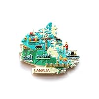 GTNINE Fridge Magnets Canada Map Funny Fridge Magnet Gifts Office Magnet Refrigerator Magnets for Home Fridge Decor Office Desk Decor Car Decor Kitchen