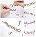 VOEONS Women's Rose Gold Bracelet Wrist Watch Fashion Classic Stainless SteelWomen's Silver Fashion Bracelet Wrist Watch Dress Classic Stainless Steel Quartz Analog Watches for Ladies