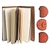 Leather Journal Refillable Travelers Notebook with 18 Card Slots and 1 PVC Zipper Pocket Perfect for Writing Gifts Fountain Pen Users Travelers Professional Diary (brown)
