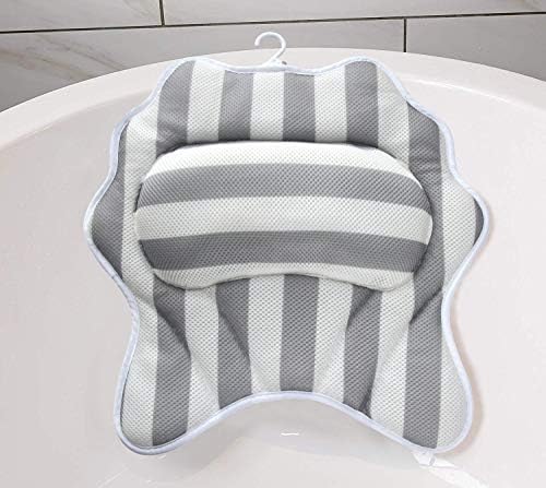 Gepege Bath Pillows for Tub Neck, Head, Shoulder and Back Support, Bathtub Spa Pillow Rest, Bath Accessories