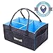 TANGDIAABBCC Bebemode - Baby Diaper Caddy | Large Portable Foldable Storage Bin | Diaper Stacker Tote Bag | Nursery Organizer Bag for Changes, Wipes, Bottles, Toys | Neutral Baby Shower Registry Gift