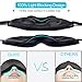 3D Sleeping Mask Eye Cover, Cshidworld Patented Design 100% Blackout Sleep Mask Contoured Comfortable Lightweight Adjustable Eye Mask & Blindfold for Travel, Nap, Shift Works (Grey)