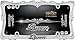CRUISER ACCESSORIES 22630 Queen License Plate Frame, Chrome/Clear w/Fastener caps