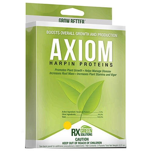 Rx Green Solutions RXAXM3X2G 3 Count Axiom Harpin Protein for Plant Growth, 2gm