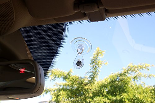 Windshield Tag by JL Safety. Handicap Placard Protective Holder with Suction Cup. Magnetically Display & Remove Tag
