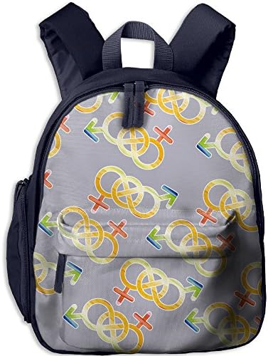 Support Transgender Funny 3D Print Kids Fashion Bag Childrens School Backpacks