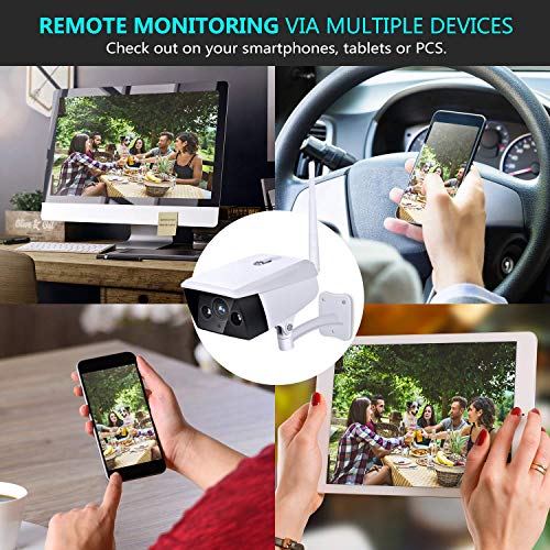 Outdoor Security Camera Wireless IP Camera KAMTRON 1080P 2.4G WiFi IP66 Waterproof Night