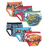 Hot Wheels 6-Pack Boys Briefs Toddler Little Big Kid Cars (4, Assorted)