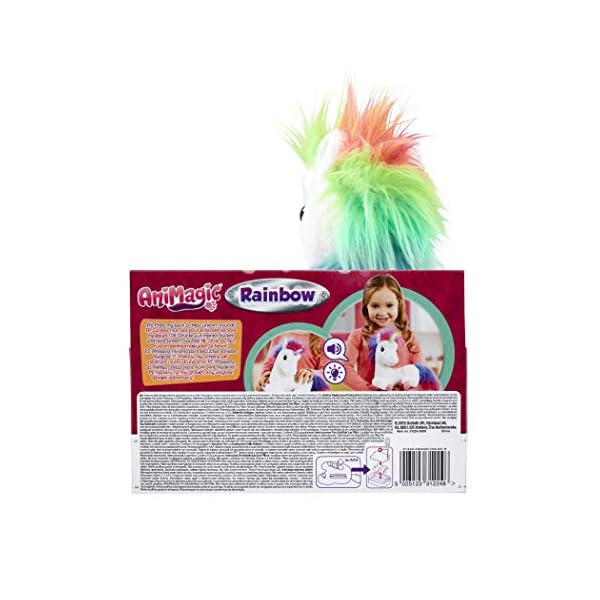 Animagic: Rainbow The Glowing Unicorn | Interactive Unicorn Plush with a Magical Glowing Horn and Multicoloured Fur…