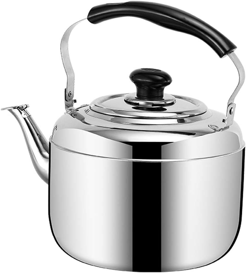 Stainless Steel Kettle/Kitchen Aid Teapot|tea Pots For Stove Top|tea Kettle|whistling Tea Kettle| 304 Stainless Steel |Large-capacity | Suitable For All Types Of Stoves (Size : 8L)