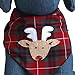 Tail Trends Christmas Dog Bandanas Reindeer Designer Appliques 100% Cotton