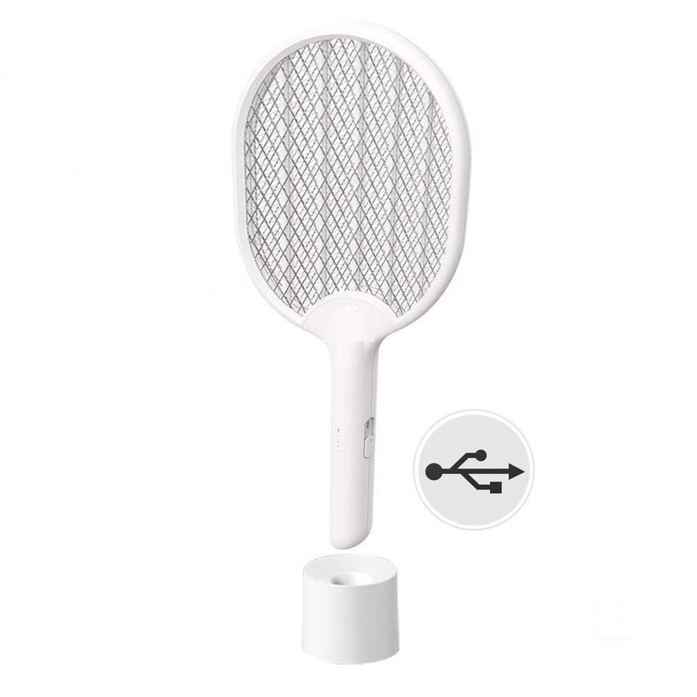 RAKITIC Rechargeable Electric Fly Swatter USB with Charging, LED Lights