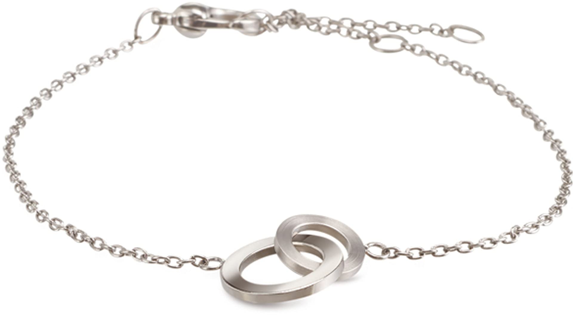 Boccia 03029-01 Women's Titanium Bracelet in Silver, Anti-Allergy, 21 cm, Eine Grösse, Titanium, No gemstone.
